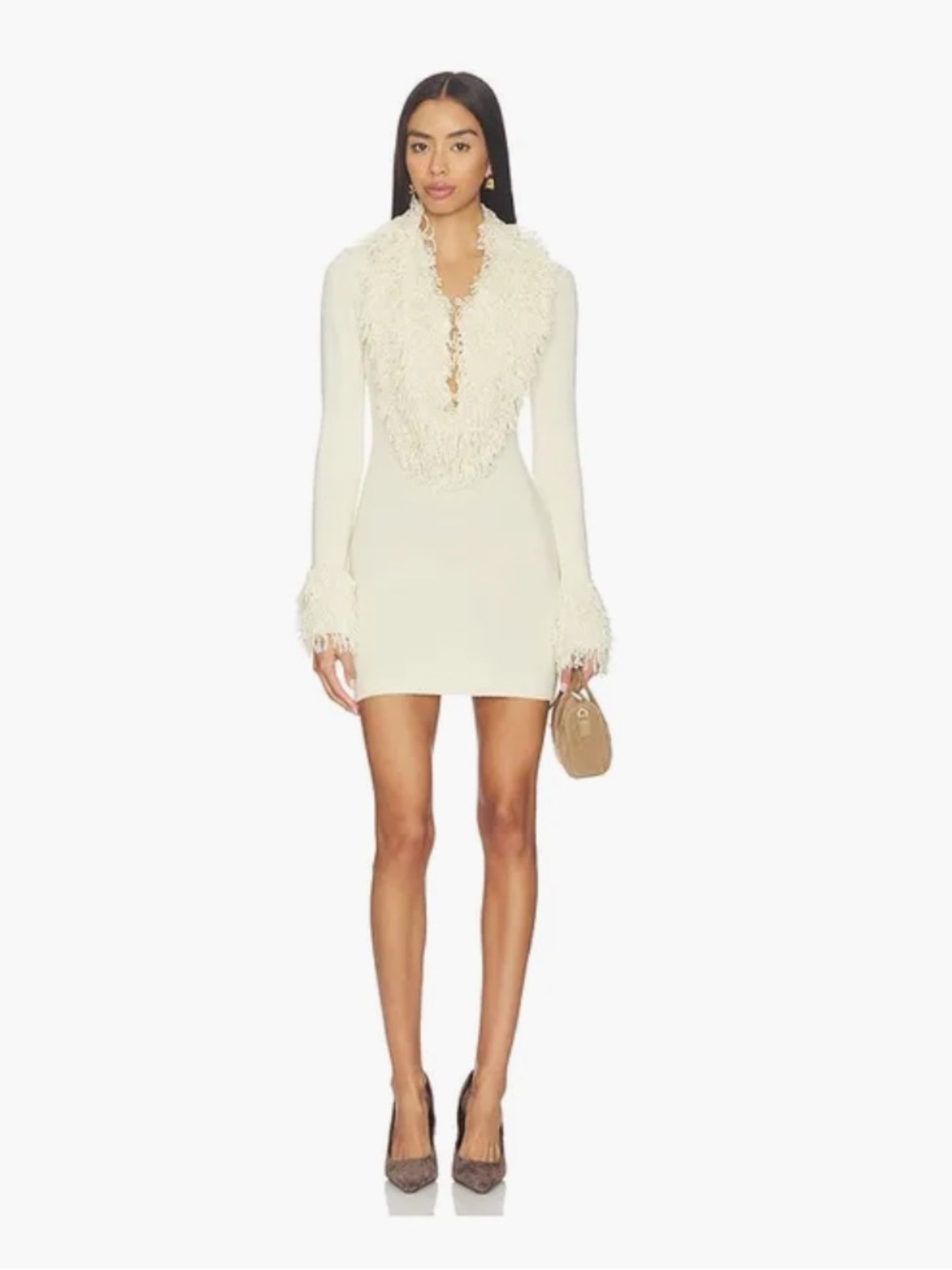 Superdown Eisley Ivory Mini Dress